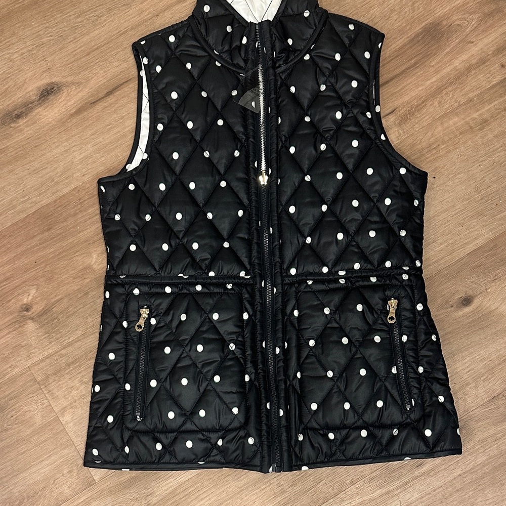 Kate Spade Black and White Polka Dot Vest